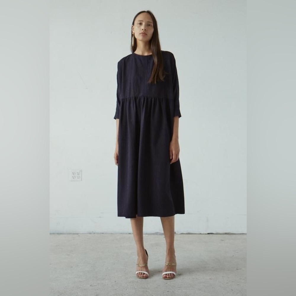 Rachel Comey Oust Dress in Black Moiré Jacquard